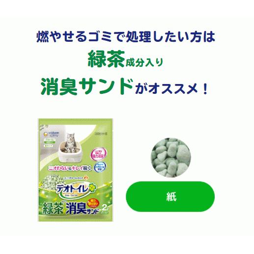 ユニ・チャームペット デオトイレ 飛び散らない緑茶成分入り消臭サンド