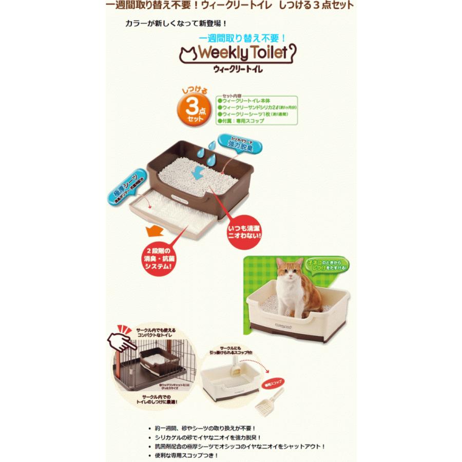 ボンビアルコン ウィークリー トイレセット 猫用 システム トイレ