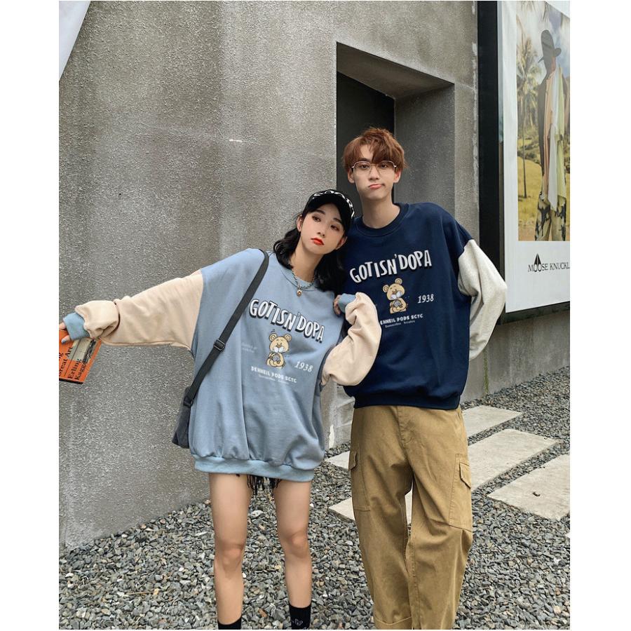 ペアルック カップル トレーナー パーカー 夫婦 恋人 春夏 秋 ペアルック カップル ペア お揃い 長袖 カップル お揃い 服 レディース メンズ 男女 Cycwy09 Just For You Online Store 通販 Yahoo ショッピング