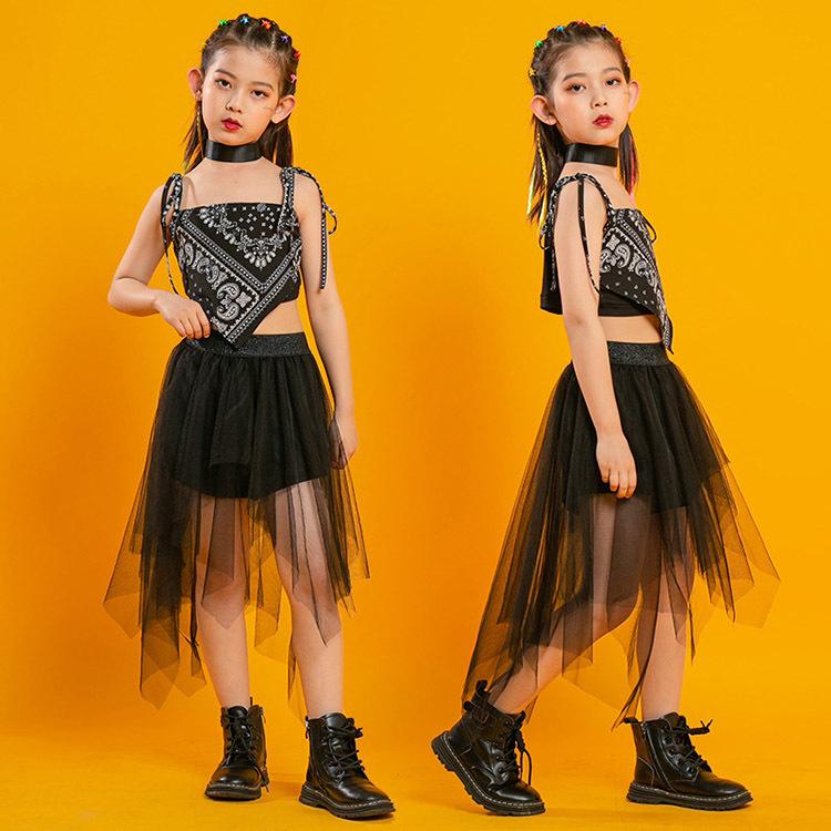 ダンス 衣装 キッズ ガールズ 女の子 セットアップ チェック スカート チェック柄 ヒップホップ 演奏会 Sale 韓国 激安 子供服 応援団 セール特価