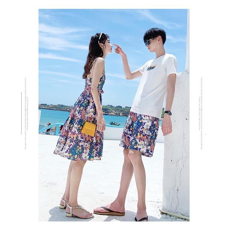 夏ワンピース お揃い服tシャツ上下セット 半袖 夏恋人 プレゼント ご夫婦 家族 友達お揃い カジュアル デート 遊び 旅行 夏 膝丈 リゾート ビーチウエア 告白 Cyx 233 Just For You Online Store 通販 Yahoo ショッピング