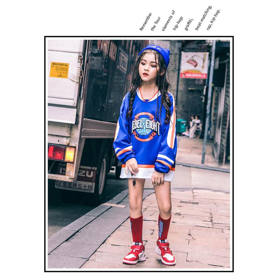 国内発送 キッズダンス衣装 ヒップホップ 韓国子供服 Hiphop ステージ衣装 応援団 ジャズダンス 女の子 セット 発表会 派手 Tシャツ 練習着 長袖 演奏会 体操服 Materialworldblog Com