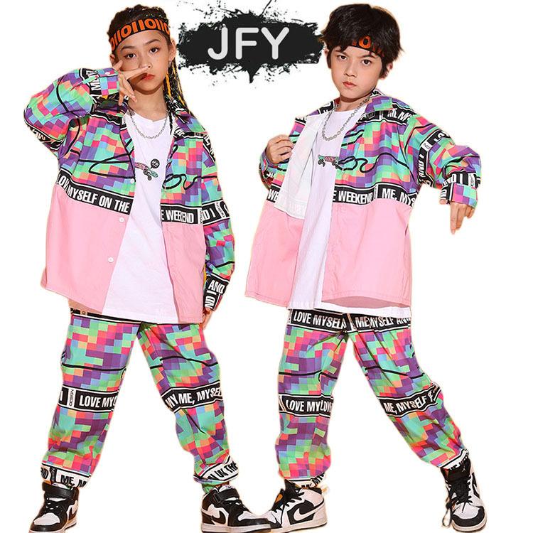 キッズダンス衣装 子供服 派手 ヒップホップ ストリート パンツ 韓国 コンビニ受取対応商品 ファッション ガールズ 人気 舞台服 Tシャツ 応援団 男の子 男女兼用 かっこいい 発表会