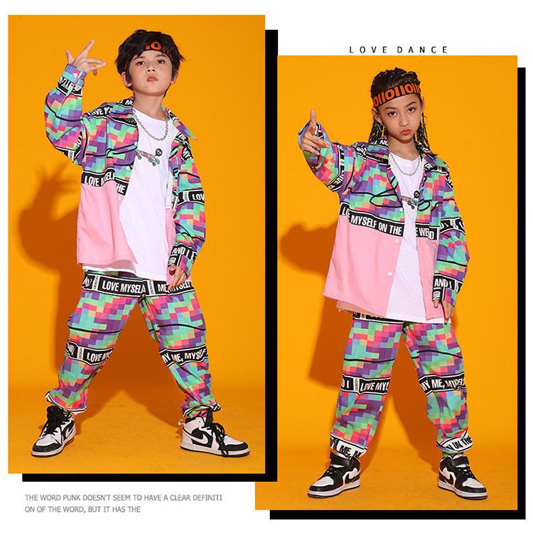 キッズダンス衣装 子供服 派手 ヒップホップ ストリート パンツ 韓国 コンビニ受取対応商品 ファッション ガールズ 人気 舞台服 Tシャツ 応援団 男の子 男女兼用 かっこいい 発表会