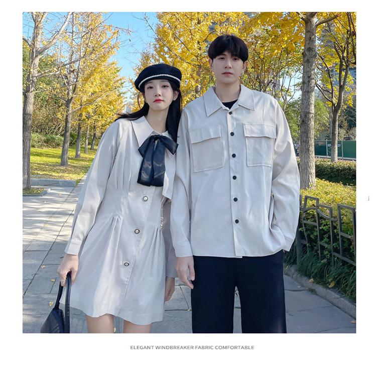 カップル お揃い 長袖 秋冬 レディース ワンピース メンズ シャツ ワンピース トップス コーデ カップル プレゼント 春 夏 ペアルックカップル アウター 恋人 Cyx 657 Just For You Online Store 通販 Yahoo ショッピング