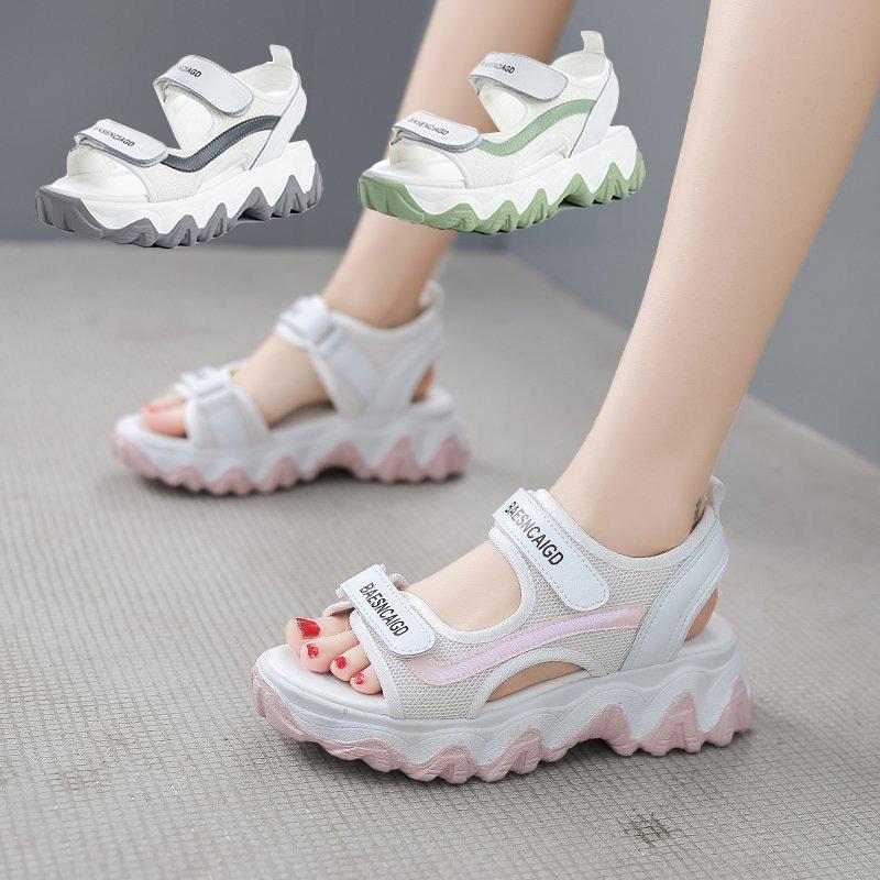 サンダル レディース 厚底 スポーツ 美脚サンダル シューズ サンダル ベルクロ ビーチ スポーツ ベルト 軽い サンダル 厚底サンダル 夏ビーサン Kasin 005 Just For You Online Store 通販 Yahoo ショッピング