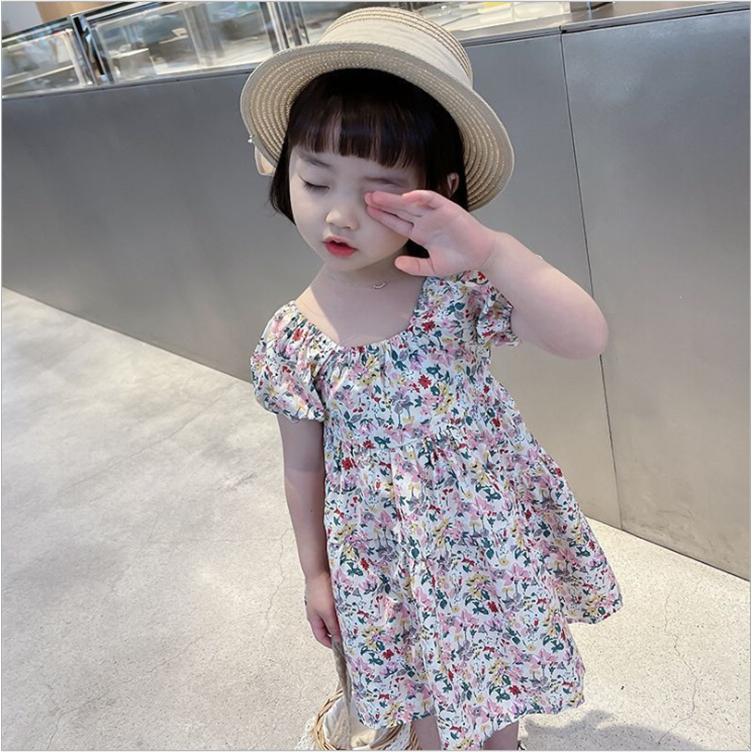 ワンピース キッズ お出かけ 小花柄 半袖 限定品 夏 子供ワンピース 赤ちゃん 可愛い 結婚式 ベビー フォーマル 上品 女の子 韓国子供服
