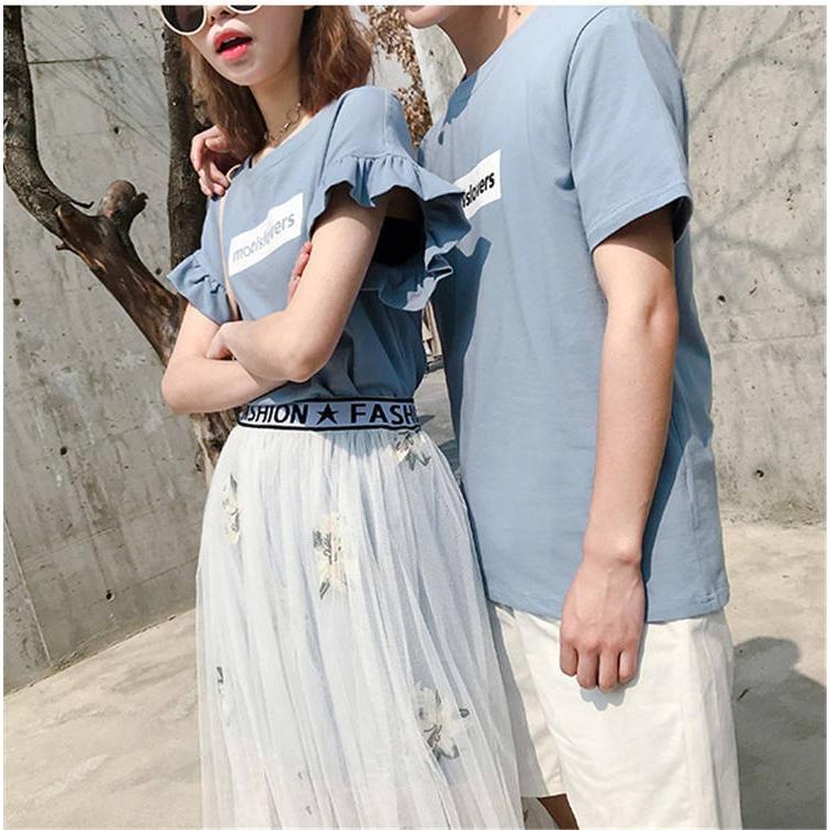 ペアルック カップル Tシャツ ワンピース ペアｔシャツ セットアップ レディース ペア ロングtシャツ 水着 半袖ワンピース 春夏 韓国風 ワンピース 原宿系 Kasin 099 Just For You Online Store 通販 Yahoo ショッピング