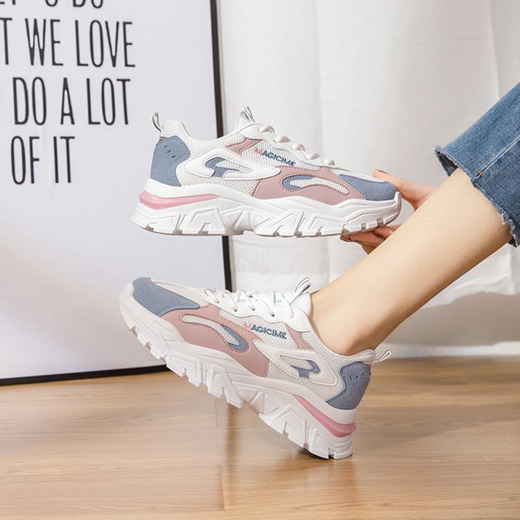 ダッドスニーカー レディース 韓国 厚底 スニーカー コーデ ダッドスニーカー ヒール5cm 厚底靴 スニーカー レディース ダッドシューズ ローカット オシャレ Kasin 137 Just For You Online Store 通販 Yahoo ショッピング