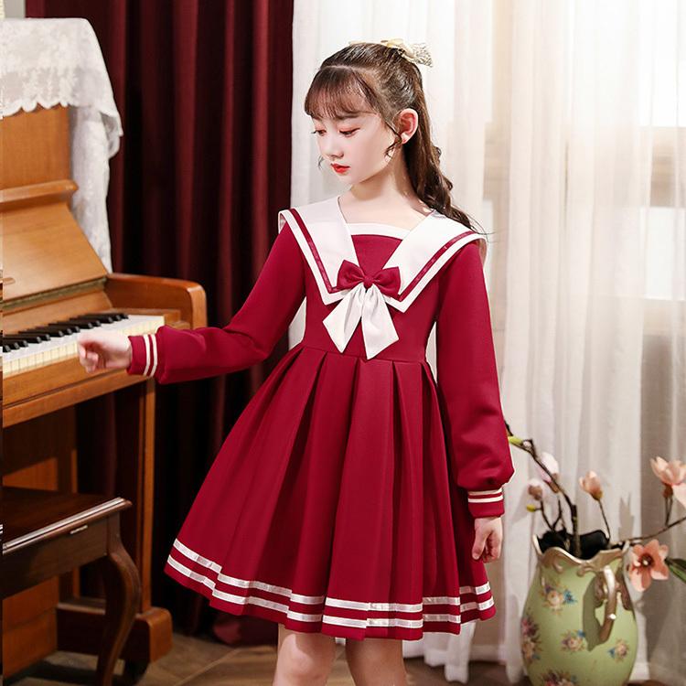キッズワンピース 子供ドレス 女の子 長袖 春 秋 フォーマル リボン ワンピース ピアノ発表会 花嫁 コンクール 結婚式 卒業式 卒園式 入園式 クリスマス Kasin 151 Just For You Online Store 通販 Yahoo ショッピング