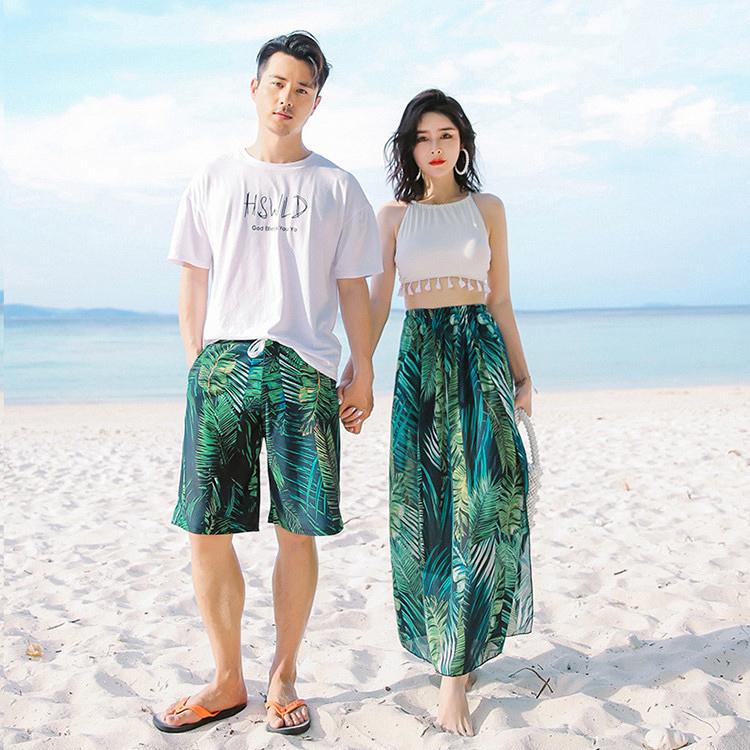 即納 ペアルック 水着 メンズ レディース カップル値段 ビキニ サーフパンツ 海水パンツ 海パン ビーチパンツ ハーフパンツ 大きいサイズ ハネムーン Kasin 406 Just For You Online Store 通販 Yahoo ショッピング