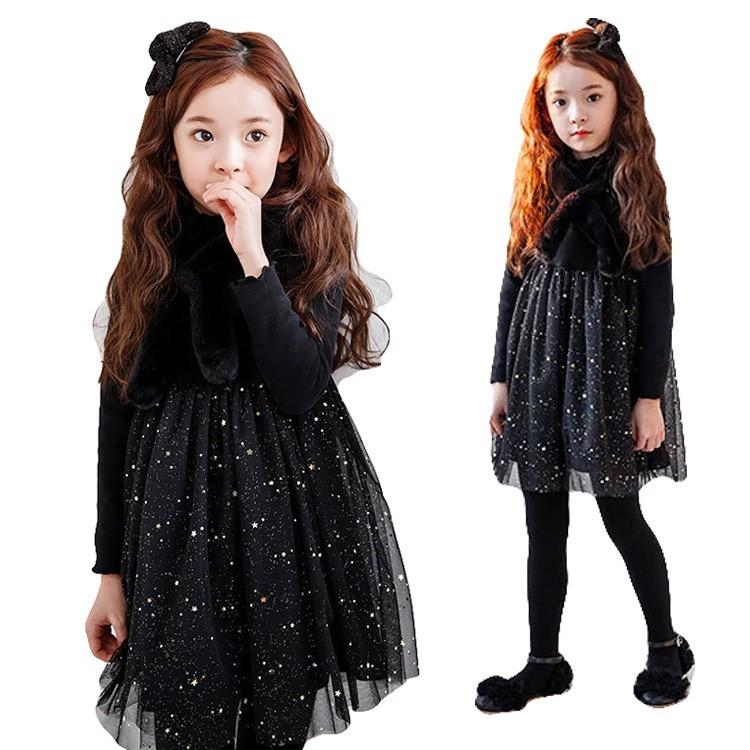 子どもドレス キッズワンピース ベビー 赤ちゃん 長袖 チュールスカート 黒ワンピ ピアノ 発表会 韓国子供服 卒園式 ふわふわ 結婚式 七五三 可愛い ボア 裏起毛 Kasin 504 Just For You Online Store 通販 Yahoo ショッピング