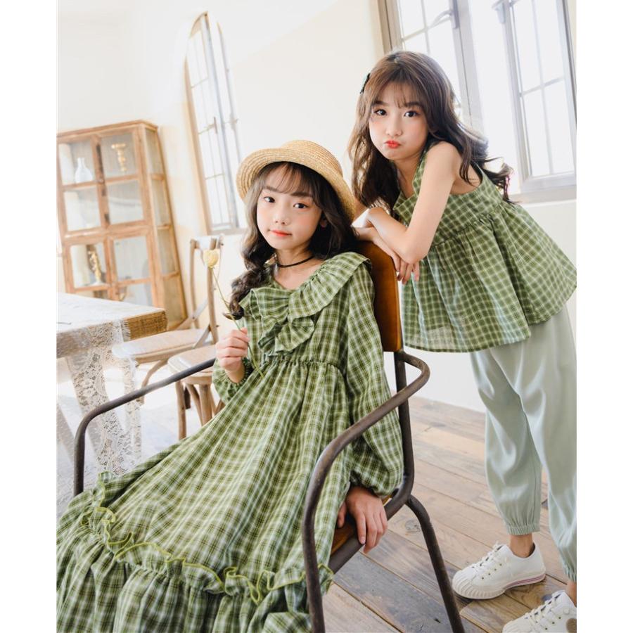 ワンピース キッズ 夏 子供服 長袖 シャツ パンツ ノースリーブ 春秋 女の子 セットアップ シフォン花柄 チュニック 子供ドレス ジュニア おしゃれ 可愛い Kasin 597 Just For You Online Store 通販 Yahoo ショッピング
