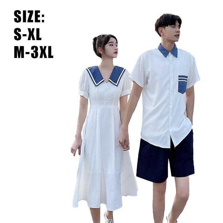 ペアルック カップル ワンピース ペアtシャツ 夫婦 恋人 春夏 ペアルックカップル ペアお揃い 半袖 夏 カップル お揃い 服 レディース メンズ 男女 ペア Kasin 613 Just For You Online Store 通販 Yahoo ショッピング
