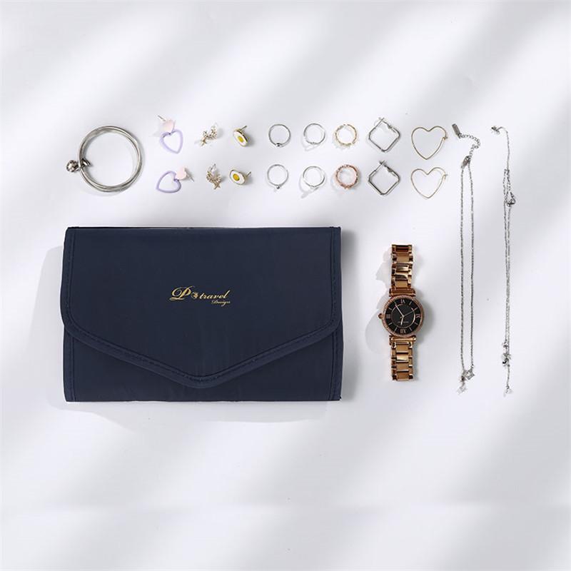 ジュエリーポーチ アクセサリー ポーチ 収納 携帯 コンパクト トラベルポーチ 折りたたみ式 ネックレス ジュエリーケース 腕時計収納 指輪 ピアス Ksb 046 Just For You Online Store 通販 Yahoo ショッピング