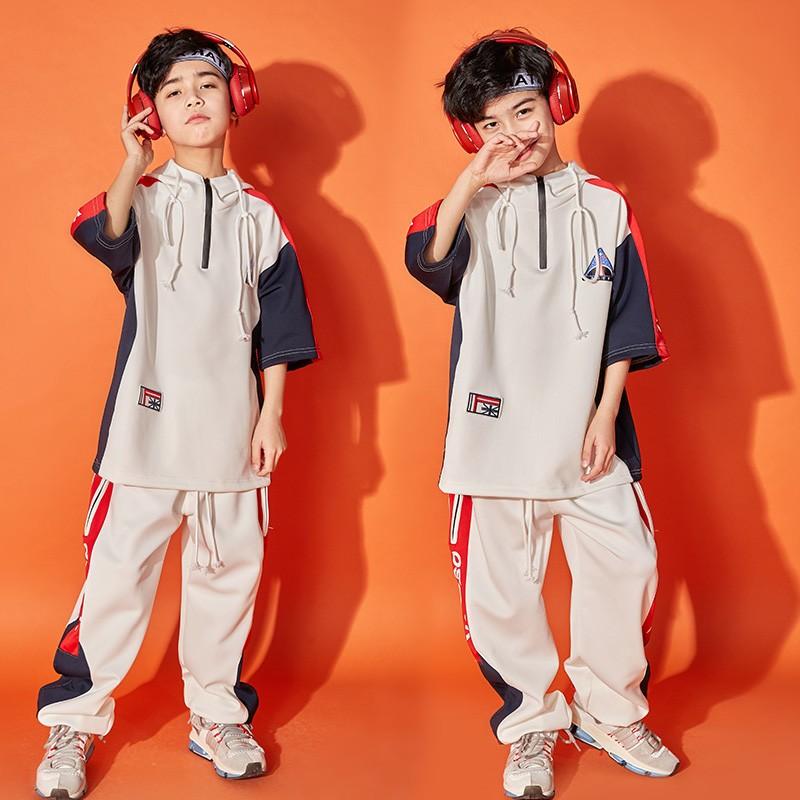 キッズ ダンス 衣装 ヒップホップ シャツ 半袖 トップス ズボン パンツ ロング丈 白 男の子 韓国 子供服 ストリート 原宿風 ジャズ おしゃれ 練習用 Lss 0 Just For You Online Store 通販 Yahoo ショッピング