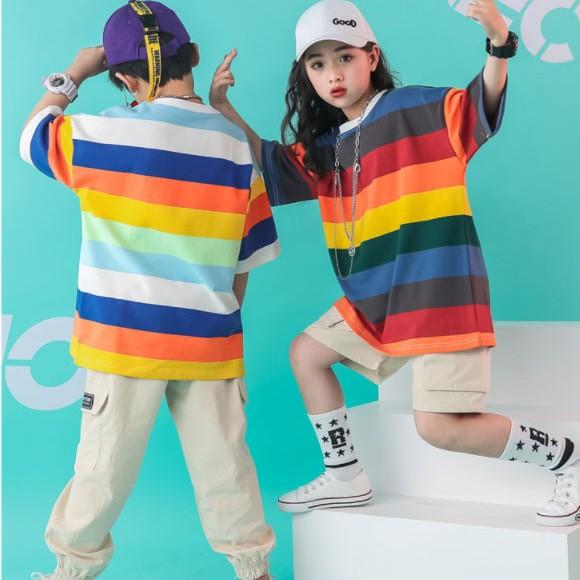 キッズ ダンス衣装 ヒップホップ 子供 Hiphop 男の子 女の子 シャツ