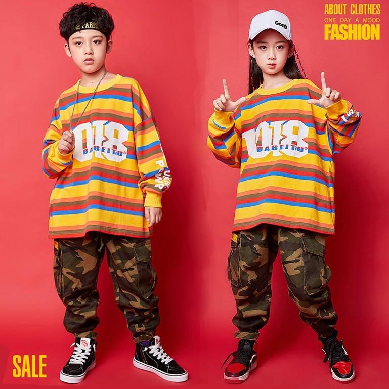 キッズ ダンス衣装 ヒップホップ ダンス服 子供服 韓国 お揃い Tシャツ 長袖 迷彩 パンツ 洋服 ズボン ボーター ロング おしゃれ 派手 ジャズ 練習着 Lss 347 Just For You Online Store 通販 Yahoo ショッピング