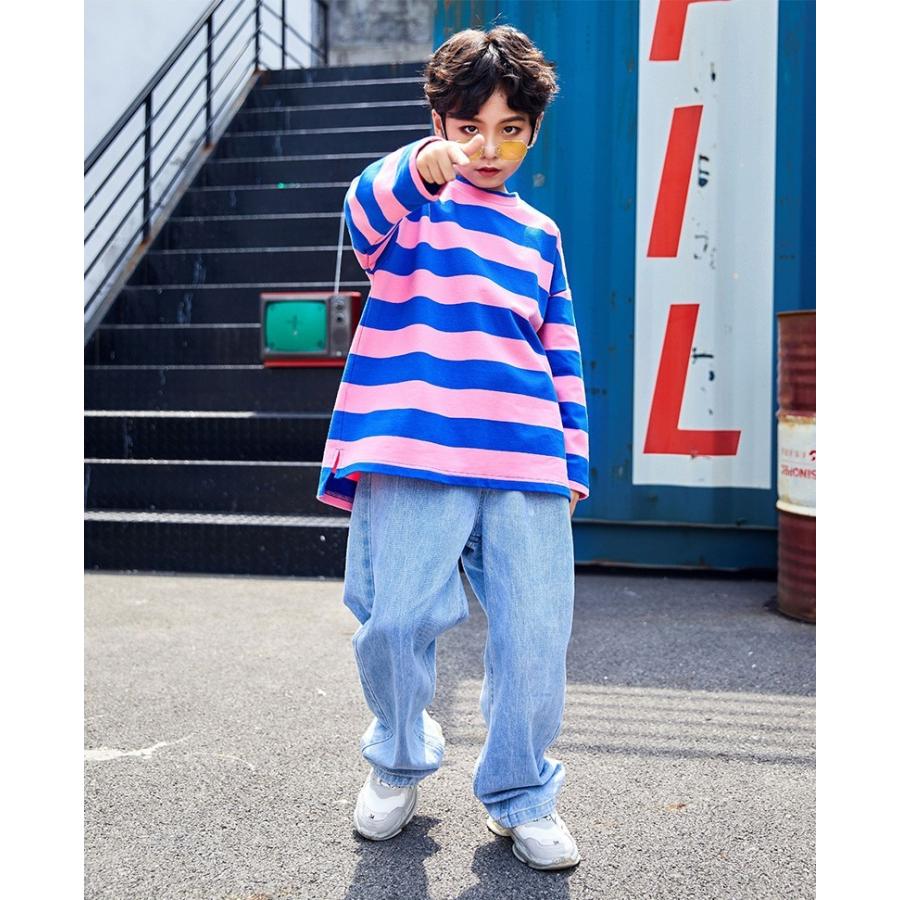 キッズ ダンス 原宿ファッション ヒップホップ ｔシャツ デニムパンツ セットアップ 衣装 子供服