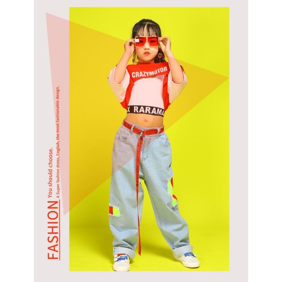 原宿系 Gジャン ダンス 衣装 ヒップホップ キッズ ダンス衣装 デニム へそ出し タンクトップ ダメージパンツ ガールズ オシャレ ジーンズ 子供服 パーカー Rge 10 Just For You Online Store 通販 Yahoo ショッピング