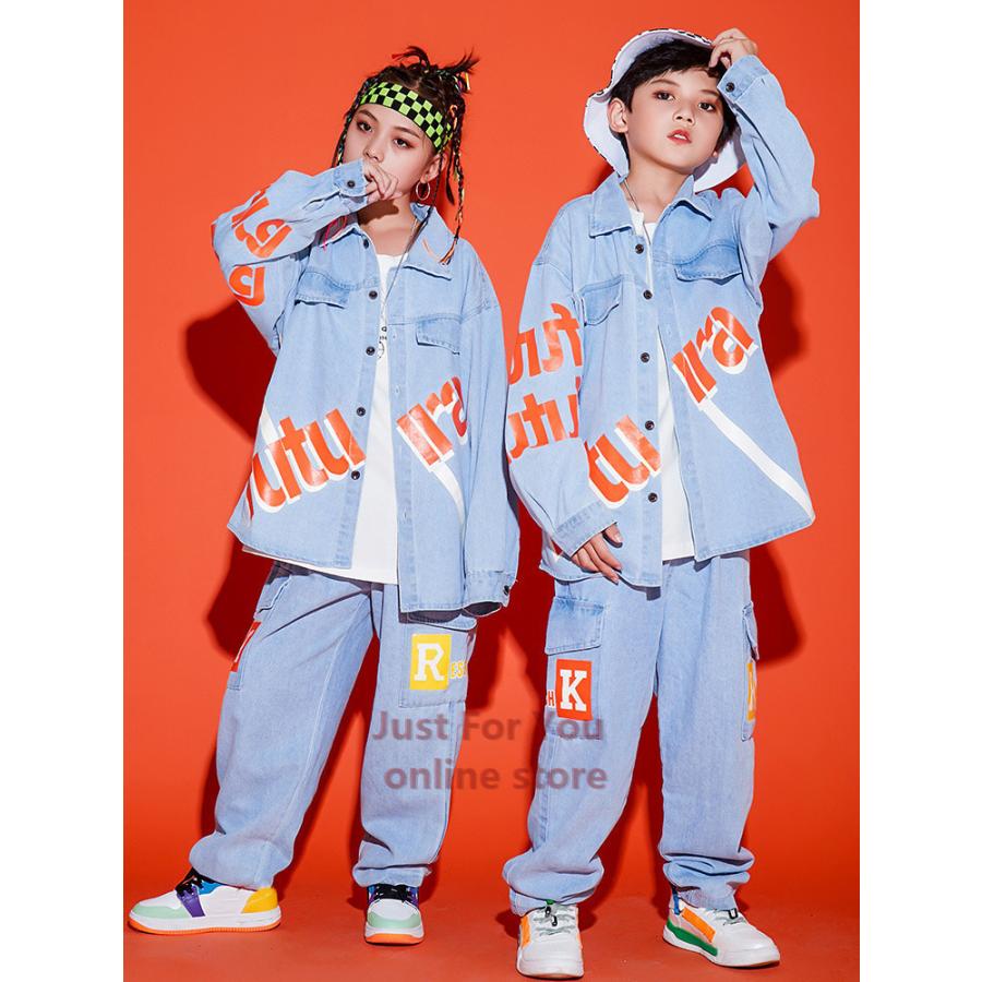 キッズダンス衣装 ヒップホップ キッズ ダンス衣装 白シャツ ジーンズ ジャケット キッズ ダンス 衣装 ジーパン Gジャン 派手 ジャズダンス Zaka 417 Rge 259 Just For You Online Store 通販 Yahoo ショッピング