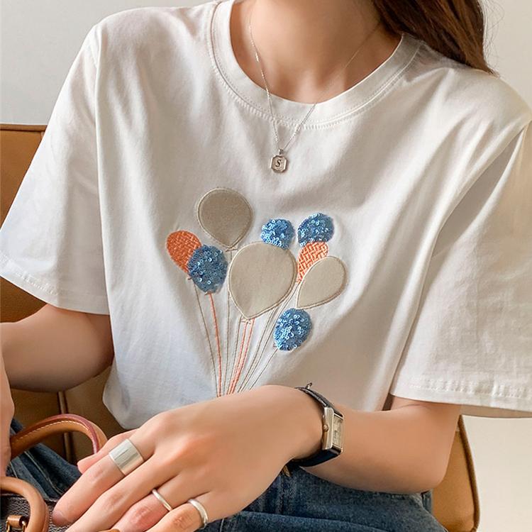 ｔシャツ レディース ｔシャツ トップス おしゃれ 女性用 半袖 3色選べる 夏 綿 ゆったり Ins 人気 通勤 通学 バルーン 白 ピンク シャツ Yhj045 Just For You Online Store 通販 Yahoo ショッピング