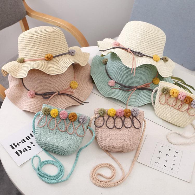 帽子 麦わら帽子 キッズ 春 夏 Uv 折りたたみ Uvカット パック ２点セット つば広 女の子 ハット 麦わら 子ども ジュニア 子供用 海 プール 女児 かわいい Yx077 Just For You Online Store 通販 Yahoo ショッピング