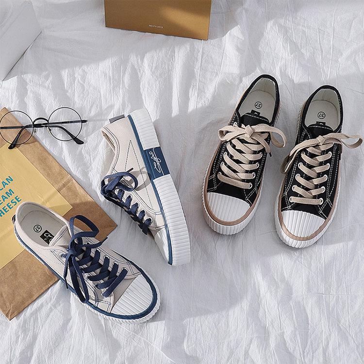 スニーカー レディース スニーカー インソール靴 フラットシューズ カジュアルシューズ レディース 大人 おしゃれスニーカー 無地 スニーカー キャンバス Yxxz 04 Just For You Online Store 通販 Yahoo ショッピング