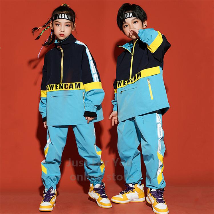キッズダンス衣装 セットアップ ヒップホップ ダンス衣装 かっこいい 男の子 ガールズ 青 黒 ジャケット パンツ 韓国 K Pop 男女兼用 Sale 激安 Zaka 002 Just For You Online Store 通販 Yahoo ショッピング