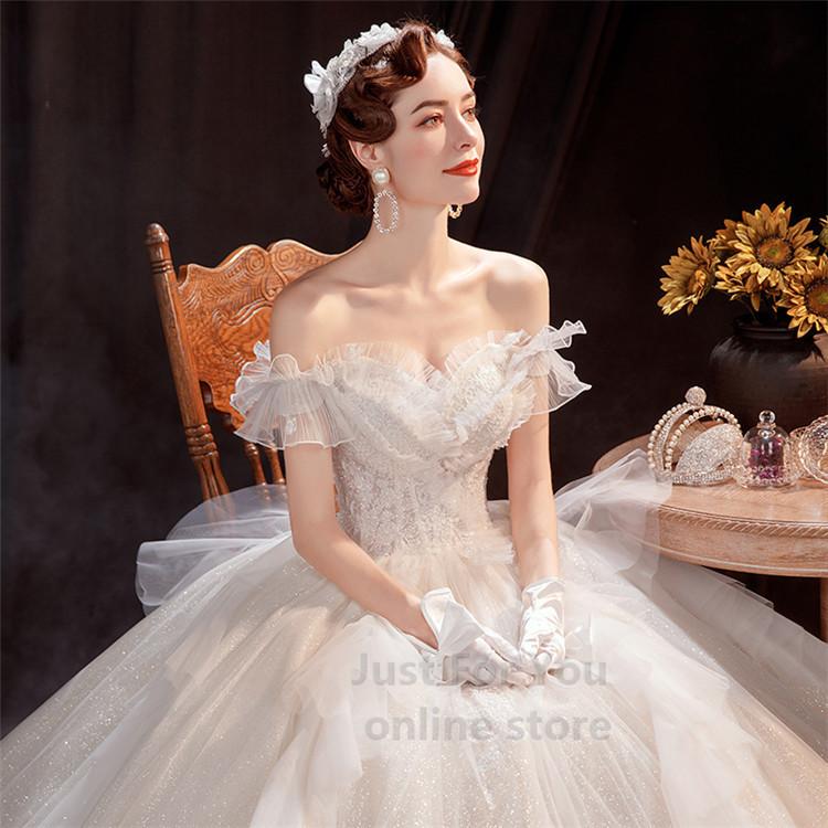 ウェディングドレス ブライダルドレス フォーマル 可愛い花嫁ドレス