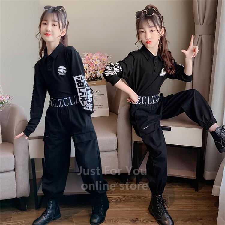 ダンス 衣装 ヒップホップ キッズダンス衣装 セットアップ 黒シャツ カーゴパンツ 韓国子ども服 ストリート 演出服 ジャズ 競技 レッスン着 おしゃれ Zaka 046 Just For You Online Store 通販 Yahoo ショッピング