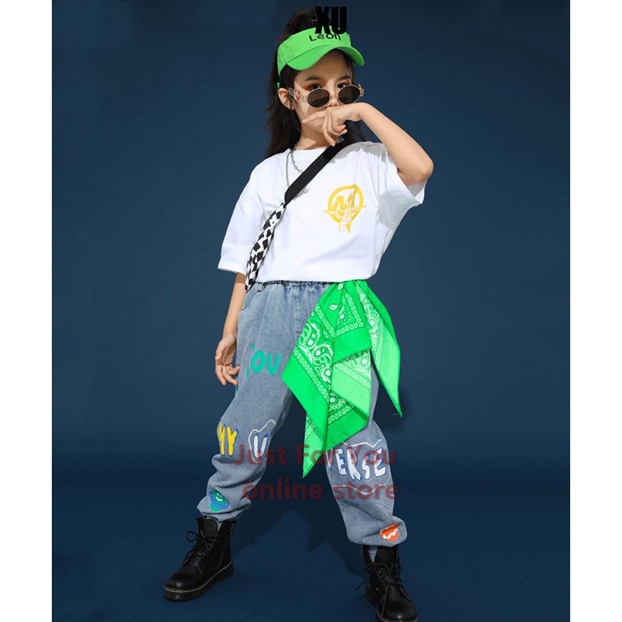 韓国 キッズダンス衣装 ヒップホップ ジーンズ 子供服 キッズ ダンス 衣装 かっこいい 男女兼用 トップス パンツ キッズダンス 発表会 演出服 舞台服 激安 Zaka 295 Just For You Online Store 通販 Yahoo ショッピング