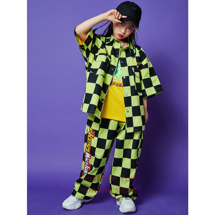キッズ ダンス 衣装 ヒップホップ キッズダンス衣装 韓国 ダンス 衣装 チェック柄 かっこいい 男の子 女の子 ダンスウェア Hiphop 演出服 ジュニア Zaka 339 Just For You Online Store 通販 Yahoo ショッピング