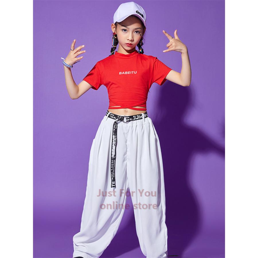 4色 キッズ ダンス衣装 ヒップホップ 子供服 ヘソ出しｔシャツ パンツ 長ズボン 半袖 女の子 ボトムス ジャズダンス 練習着 かっこいい Zaka 638 Just For You Online Store 通販 Yahoo ショッピング