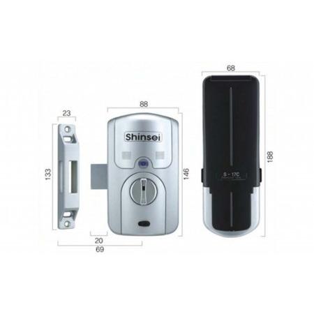 新生暗証番号電子錠(リモコン付) S-17C2R設置工事もご相談 新生暗証番号電子錠(リモコン付) S-17C2R設置工事もご相談