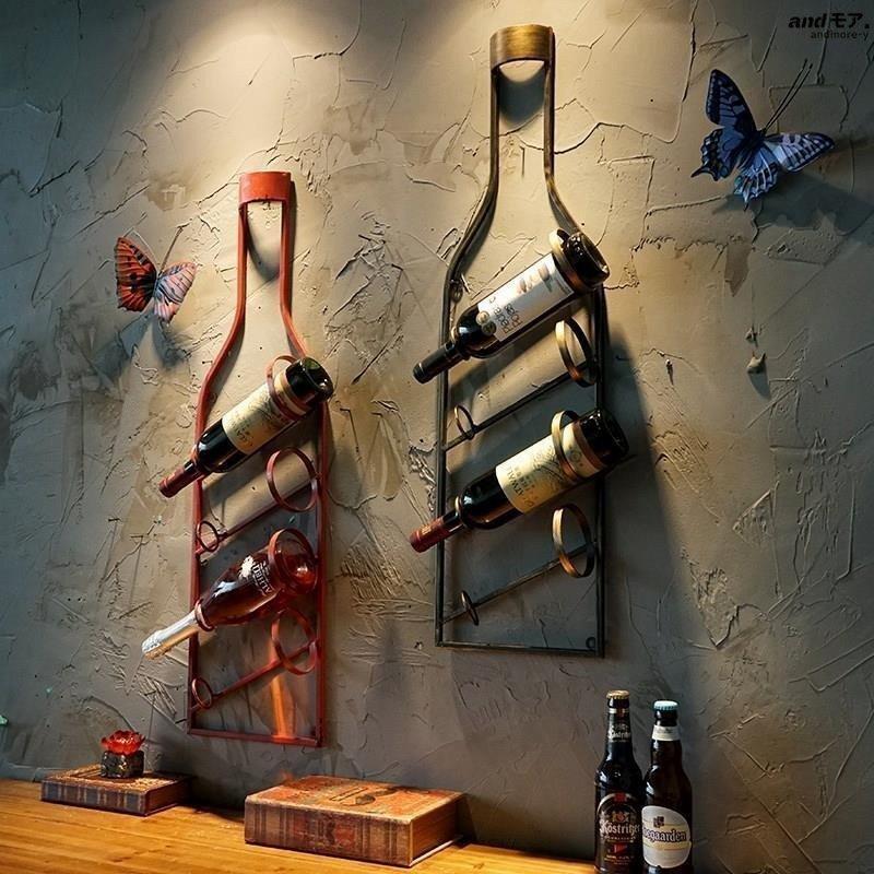 高品質 ワインラック おしゃれ 壁掛け Wine Rack スタンド ボトル ホルダー ワインラック カラー 赤 Www Francaisderome Com