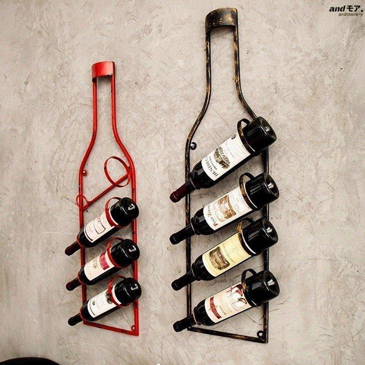 高品質 ワインラック おしゃれ 壁掛け Wine Rack スタンド ボトル ホルダー ワインラック カラー 赤 Www Francaisderome Com