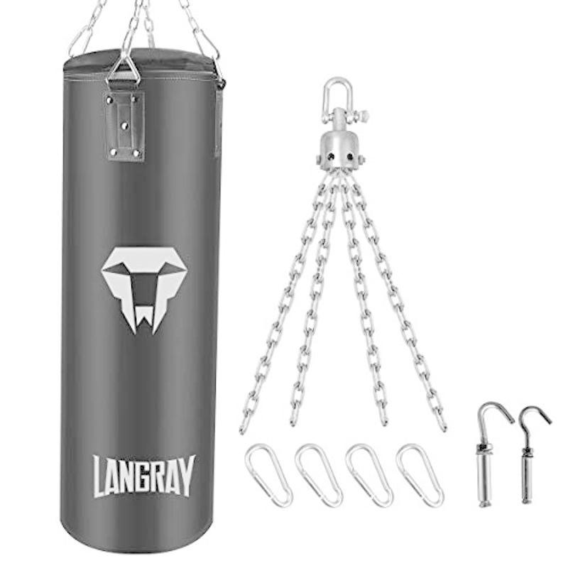 品質のいい パンチバッグ Langray サンドバッグ ボクシング 多層耐久pu材質 散打 体鍛え フィットネス 格闘技 気分転換 ストレス解消 吊り式 Babylonrooftop Com Au