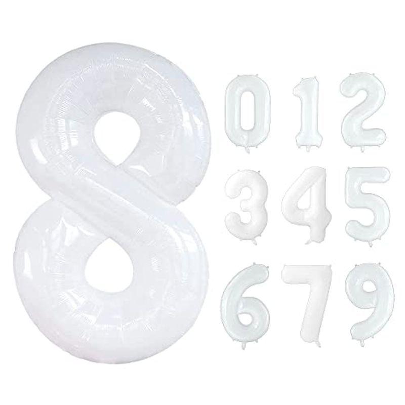 2個 白い 数字 バルーン 大きい 風船 数字 約90cm 誕生日 バルーン 数字 誕生日 飾り付け 記念日 装飾 数字8 Justice本店 通販 Yahoo ショッピング