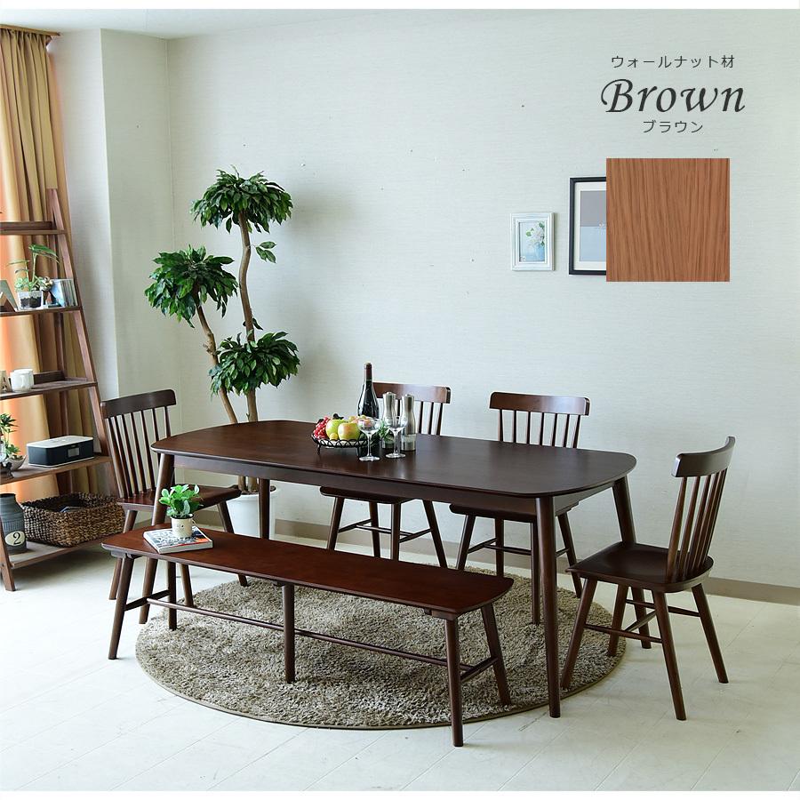 ダイニングテーブルセット 6人用 幅180 ベンチ おしゃれ 木製 | Cスタイル | 14