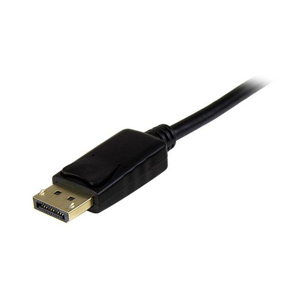 独特の上品 （まとめ）StarTechDisplayPort-HDMI変換アダプタケーブル 4K対応 1m オス/オス ブラック DP2HDMM1MB1本〔×2セット〕