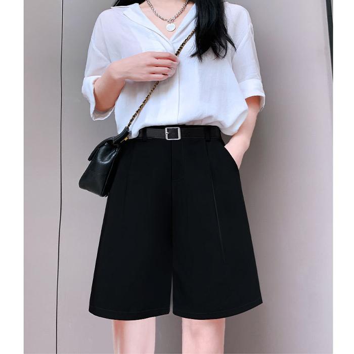 ファッション/レディース／パンツ/ショートパンツ・ハーフパンツ ハーフパンツ レディース 半ズボン ショートパンツ 長め カジュアル