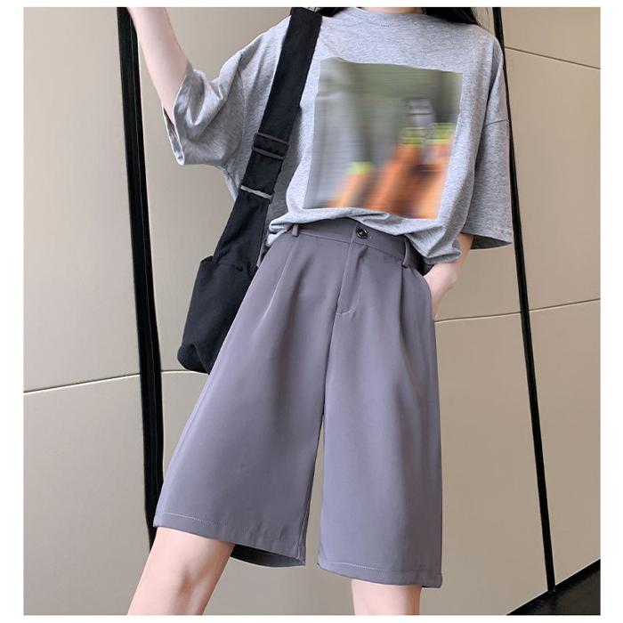 ハーフパンツ レディース 半ズボン ショートパンツ 長め カジュアル