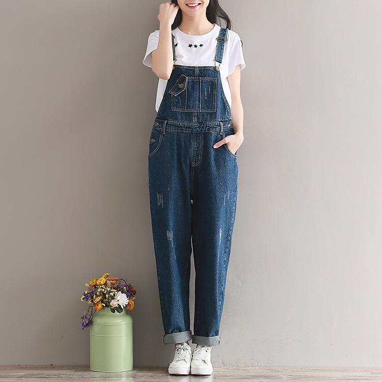 デニムサロペット レディース サロペットパンツ オーバーオール 長さ