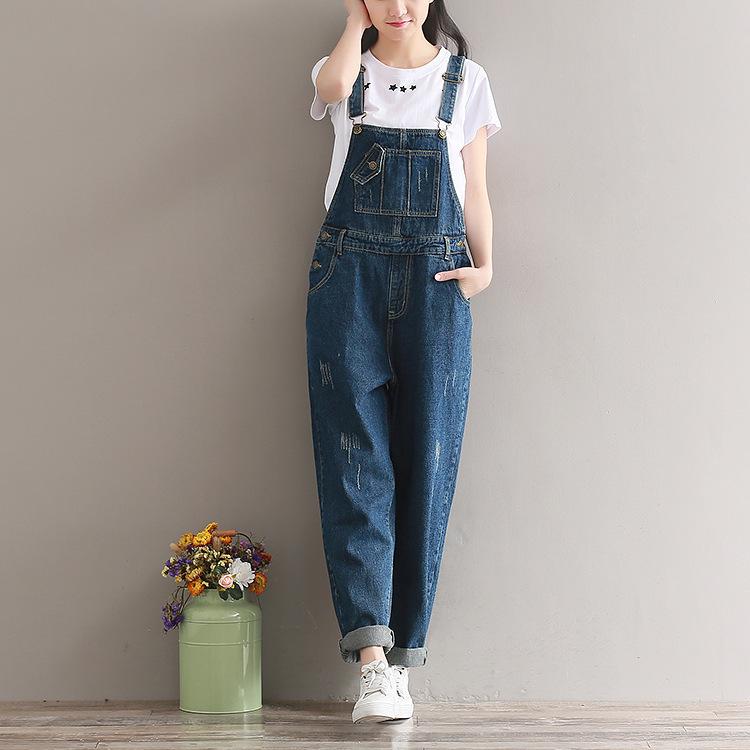 大きいサイズ レディース 秋　冬 デニム　サロペット　パンツ　オーバーオール 大きいサイズ レディース 秋 冬 デニム サロペット パンツ