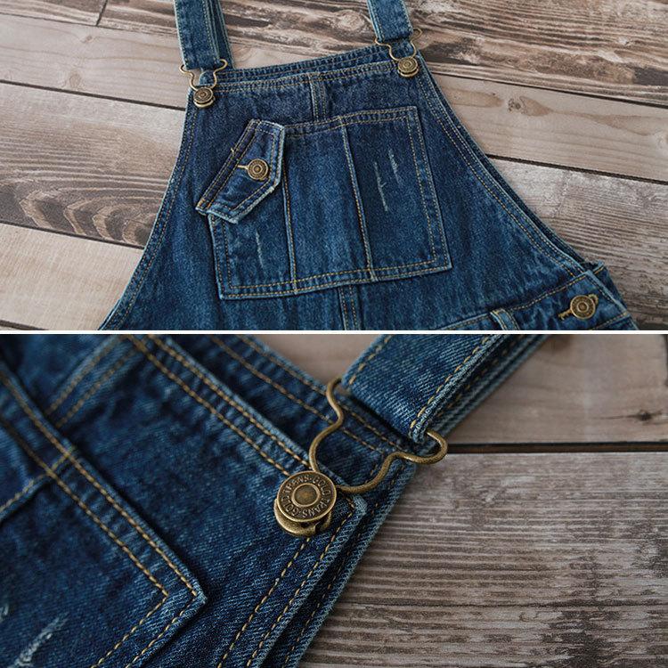 デニムサロペット レディース サロペットパンツ オーバーオール 長さ