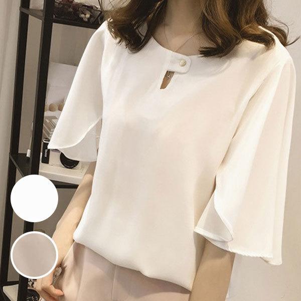 トップス レディース 半袖 カットソー おしゃれ きれいめ 夏 代30代40代 夏tシャツ 半袖ブラウス 通勤 オフィス 女性 人気 ブランド のギフト