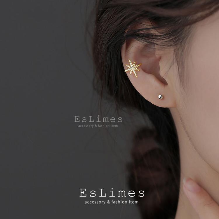 イヤーカフ レディース 星 可愛い 18kgp 18金 K18コーティング