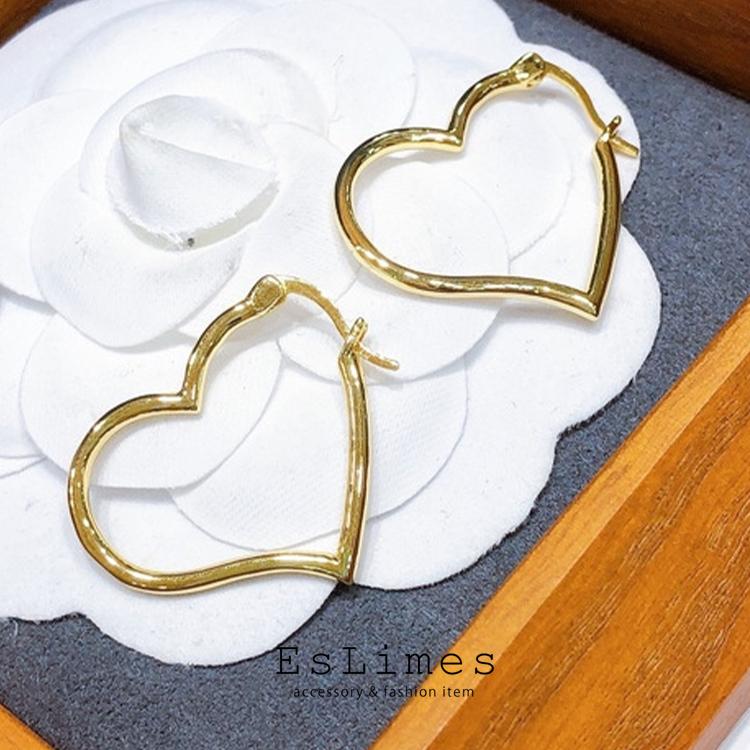 ete ハート型 ゴールドピアス ete ハート型 ゴールドピアス K18YG プチ ピアス（270829） ｜ women