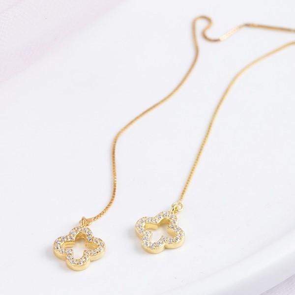 正規代理店 ピアス プレゼント 人気 女性 シルバー925 プラチナ仕上げ 上品 オシャレ クローバー 四つ葉 豪華粒 レディース ピアス カラー ゴールド Pathwaysfl Org